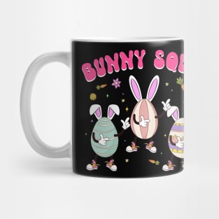 Bunny Squad Funny Eggs Dabbing Easter Day Mug